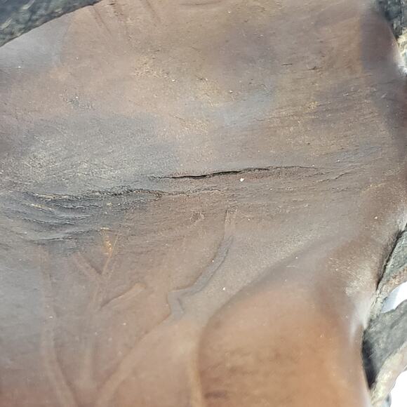 Born Ledisi Womens Size 10.5 Brown Leather Slip On Slide Platform Sandals - Picture 14 of 14